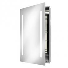 Electric Mirror ASC-2336-KG-LT - Ascension 23.25w x 36h Lighted Mirrored Cabinet with Keen - Left hinged