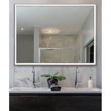 Electric Mirror RADP-3434-03A - Radiance - Silver Frame Lighted Mirror