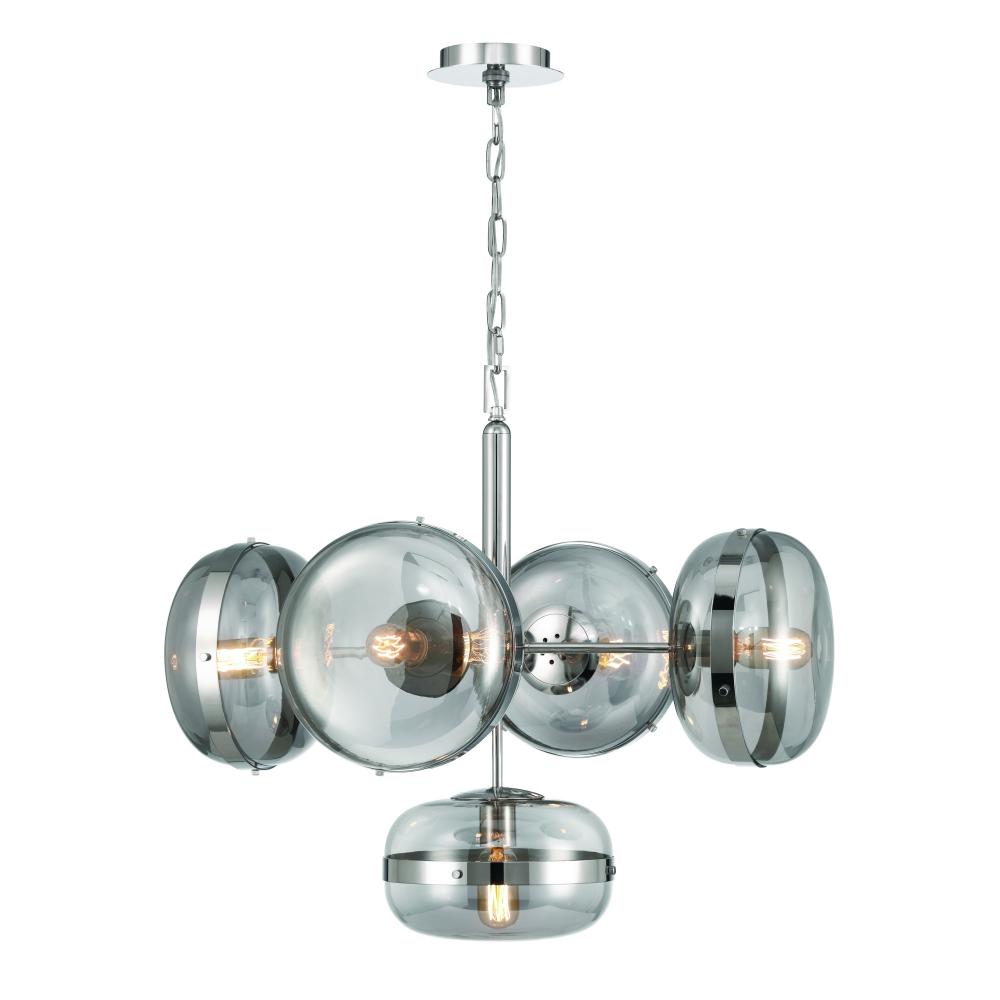 Nottingham 28&#34; Chandelier In Nickel