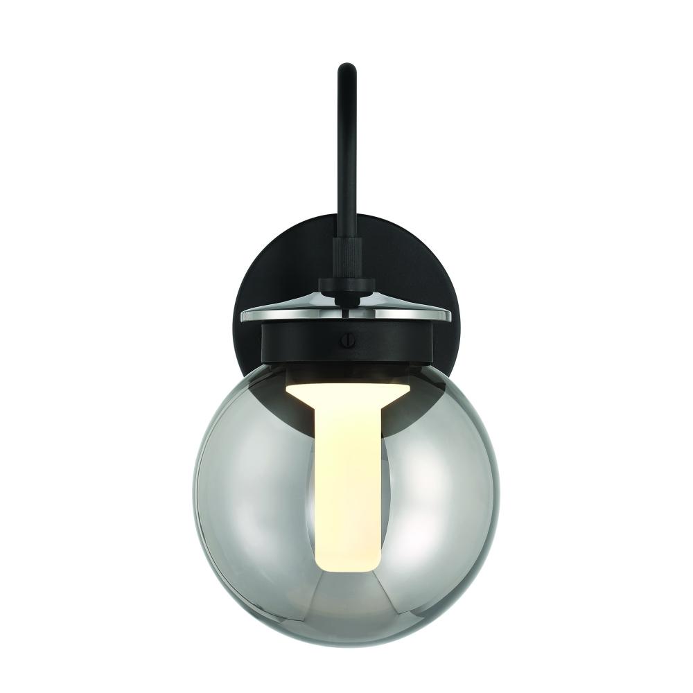 Caswell 6&#34; LED Sconce In Black