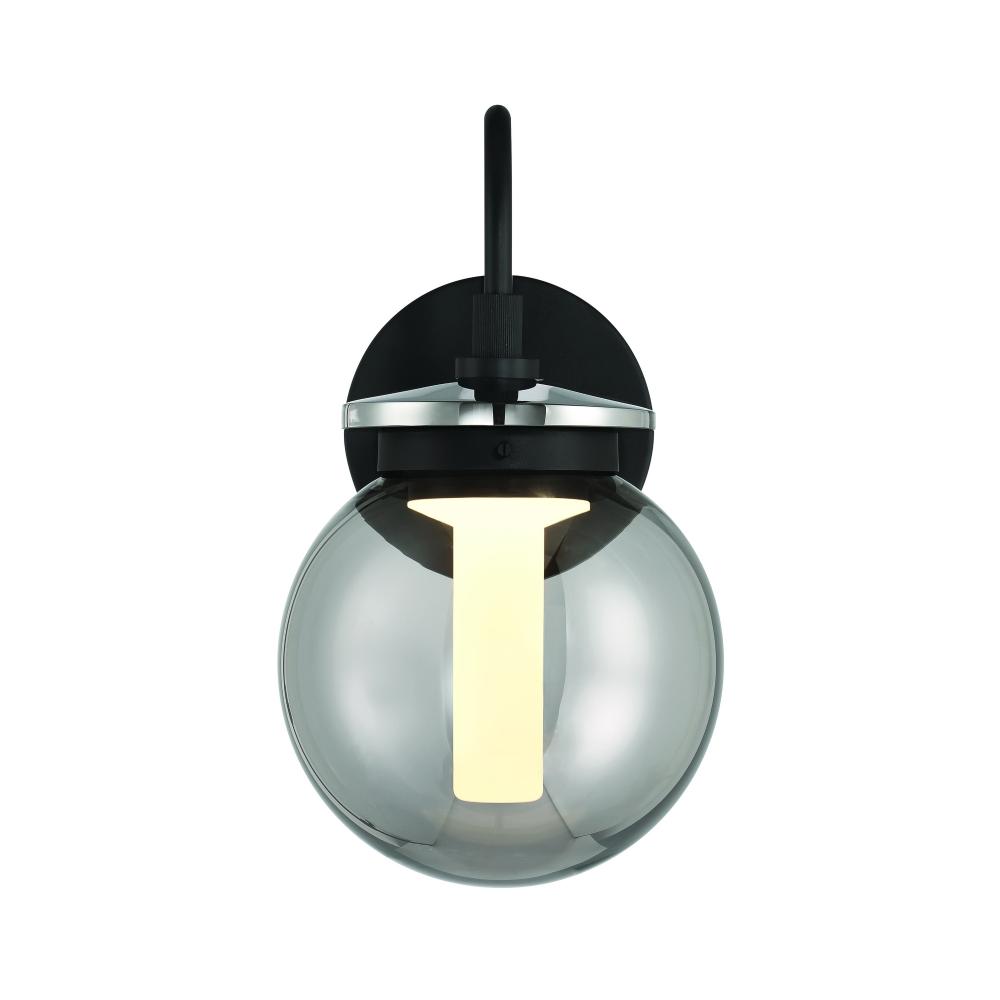 Caswell 8&#34; LED Sconce In Black