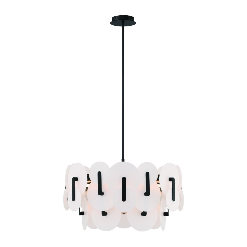 Nuvola 24&#34; LED Chandelier In Black