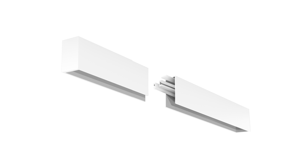 4&#39; LED Linear Surface Mount Extension Kit, 2&#34; Wide, 3500K, White