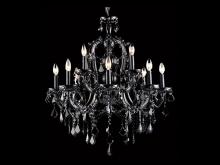 Avenue Lighting HF1039-BLK - Onyx Ln. Collection Black 12 Light Crystal Chandelier