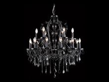 Avenue Lighting HF1040-BLK - Onyx Ln. Collection Black 18 Light Crystal Chandelier