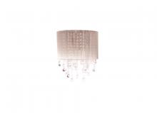 Avenue Lighting HF1511-TP - Beverly Drive Collection Taupe Silk String and Crystal Wal Sconce