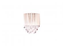 Avenue Lighting HF1511-WHT - Beverly Drive Collection White Silk String and Crystal Wal Sconce