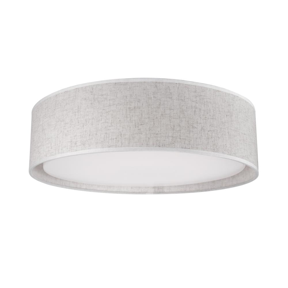 Dalton 16-in Beige LED Flush Mount