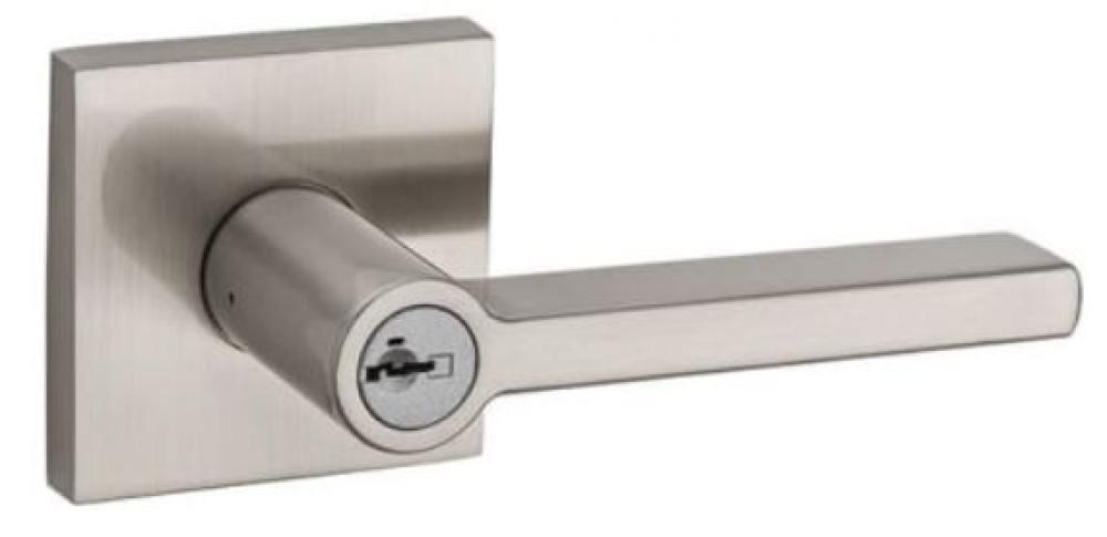 HALIFAX KEYED LEVER IN SATIN NICKEL