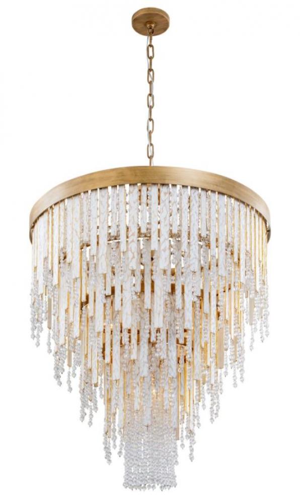 LAFAYETTE  CRYSTAL CHANDELIER - HAVANA GOLD