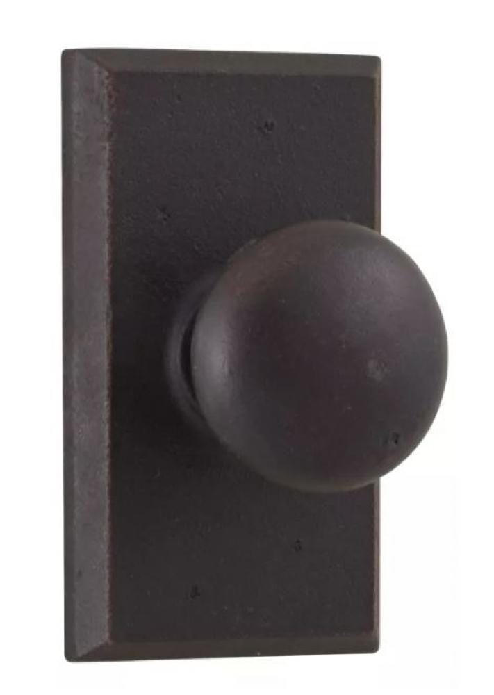 WEXFORD DUMMY KNOB WITH SQU TRIM MOLTEN BLACK