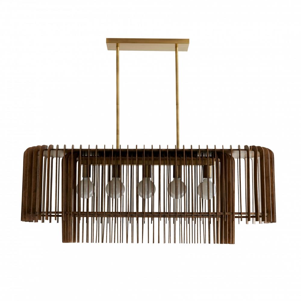 Valencia Chandelier PRODUCT:	89334 DIMENSIONS:H: 17in W: 49in D: 15in