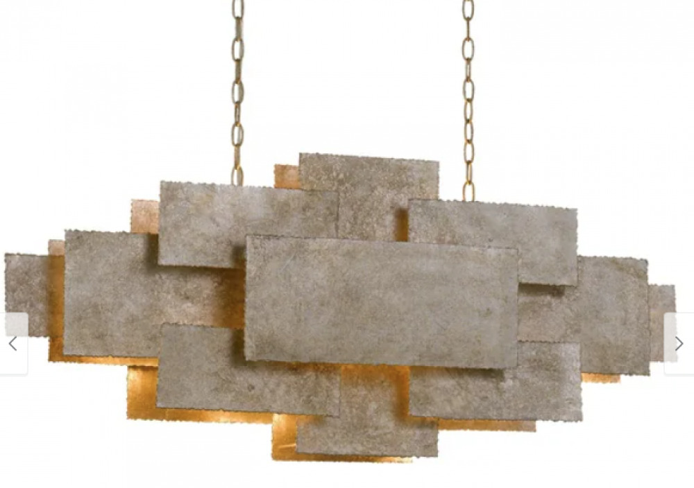 Ellen - Bronson 6 Light Oxidized Silver Linear Chandelier