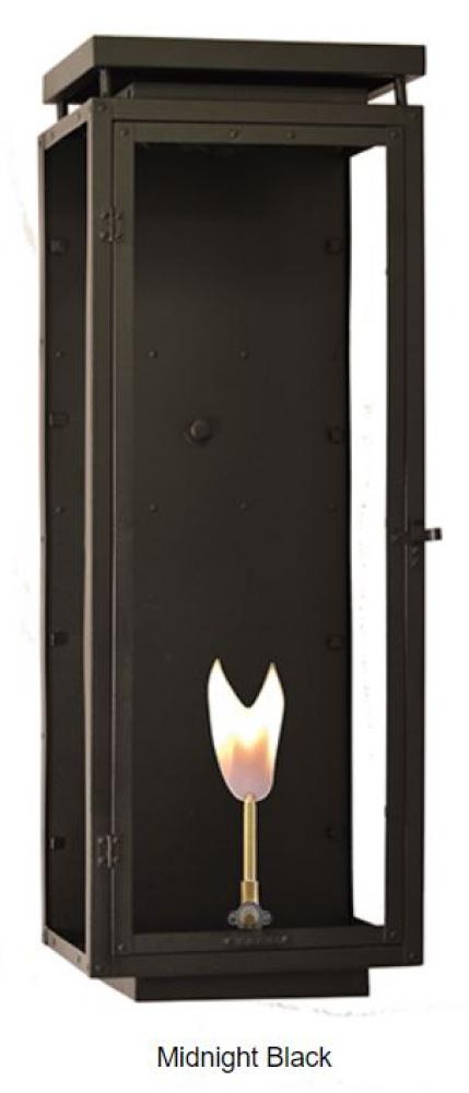 PM - 27&#34;H YORKSHIRE SINGLE BURNER NATURAL GAS IN MIDNIGHT BLACK FINISH