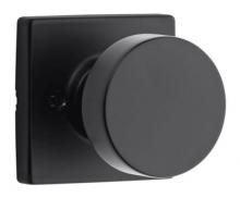 Ellen Lighting and Hardware Items 720PSKSQT-514 - Kwikset Pismo Passage Door Knob Set with Square Rose in Iron Black finish