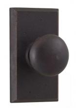 Ellen Lighting and Hardware Items 7305-F2 - WEXFORD DUMMY KNOB WITH SQU TRIM MOLTEN BLACK