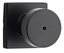 Ellen Lighting and Hardware Items 730PSKSQT-514 - Kwikset Pismo Privacy Door Knob Set with Square Rose in Iron Black finish