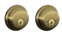 Ellen Lighting and Hardware Items B62609 - Double Cylinder Grade 1 Deadbolt from the B-Series IN ANTIQUE BRASS