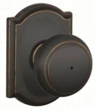 Ellen Lighting and Hardware Items F40AND716CAM - ANDOVER PRIVACY W/CAMELOT ROSETTE IN BRONZE