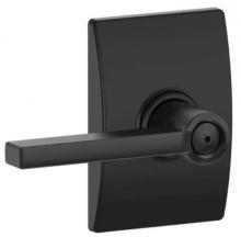 Ellen Lighting and Hardware Items F40LAT622CEN - LATTITUDE PRIVACY W/CENTURY TRIM IN MATTE BLACK