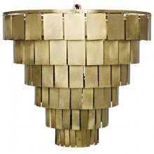 Ellen Lighting and Hardware Items LAMP610MB - Shield Chandelier, Antique Brass
