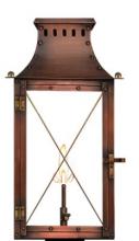 Ellen Lighting and Hardware Items MS-19CBDS - Coppersmith - MARKET STREET 19" GAS LANTERN DOUBLE STAINED WITH CROSS BARS