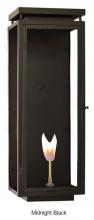 Ellen Lighting and Hardware Items YK-27GMB - PM - 27"H YORKSHIRE SINGLE BURNER NATURAL GAS IN MIDNIGHT BLACK FINISH