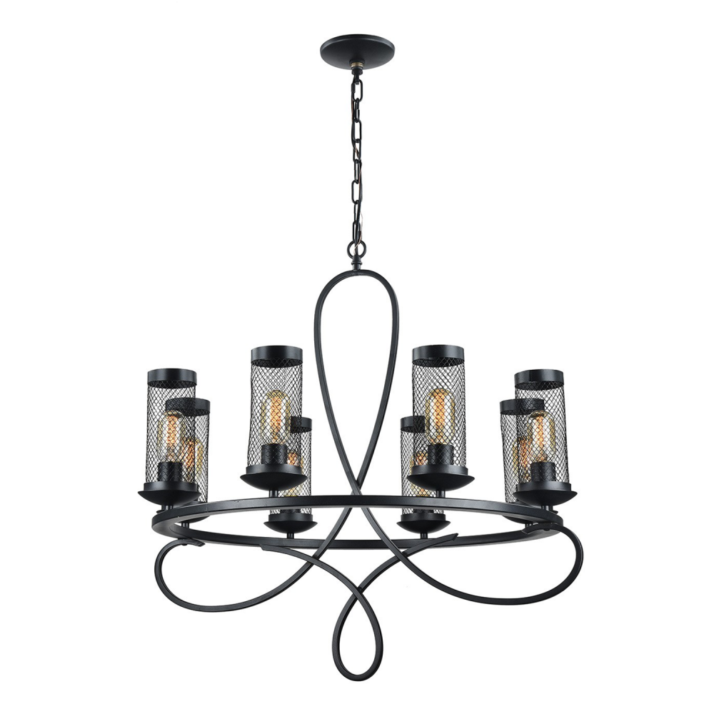 8-Light 29&#34; Ring Styled Chandelier