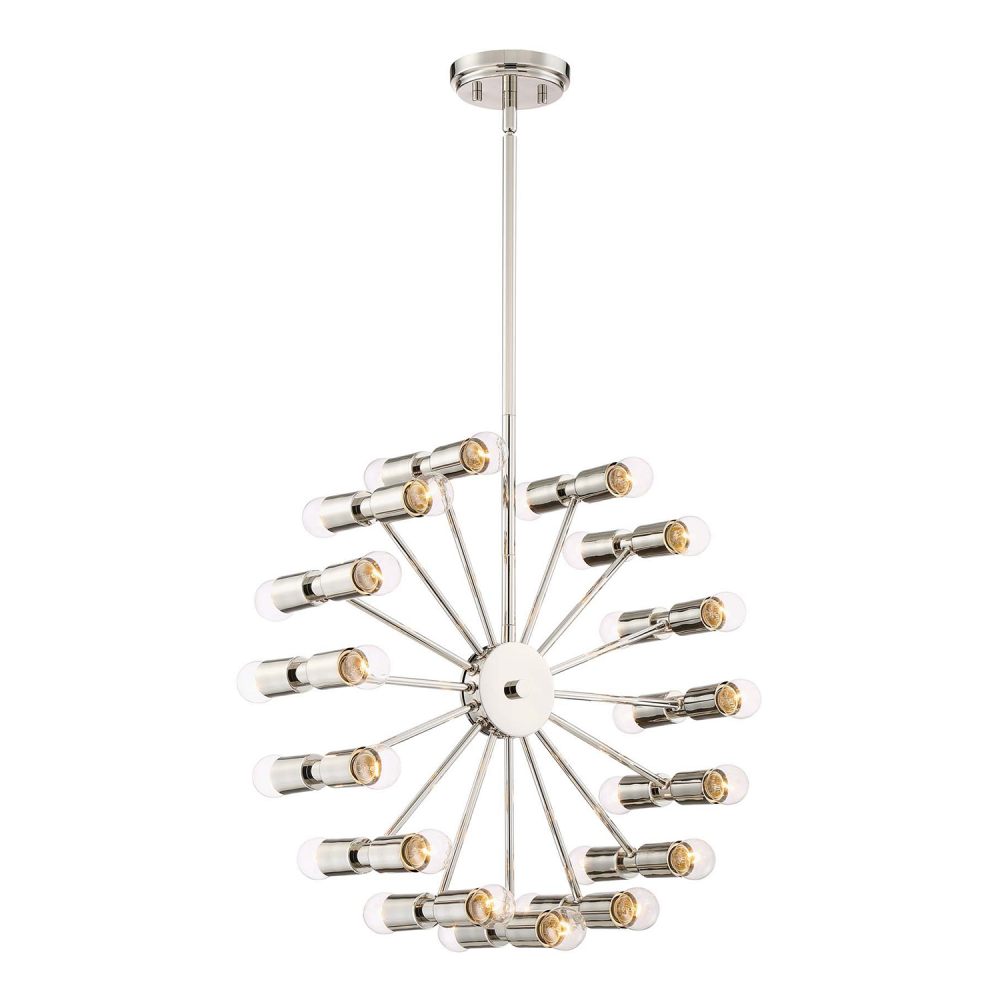 30-Light 21&#34; Arm Chandelier