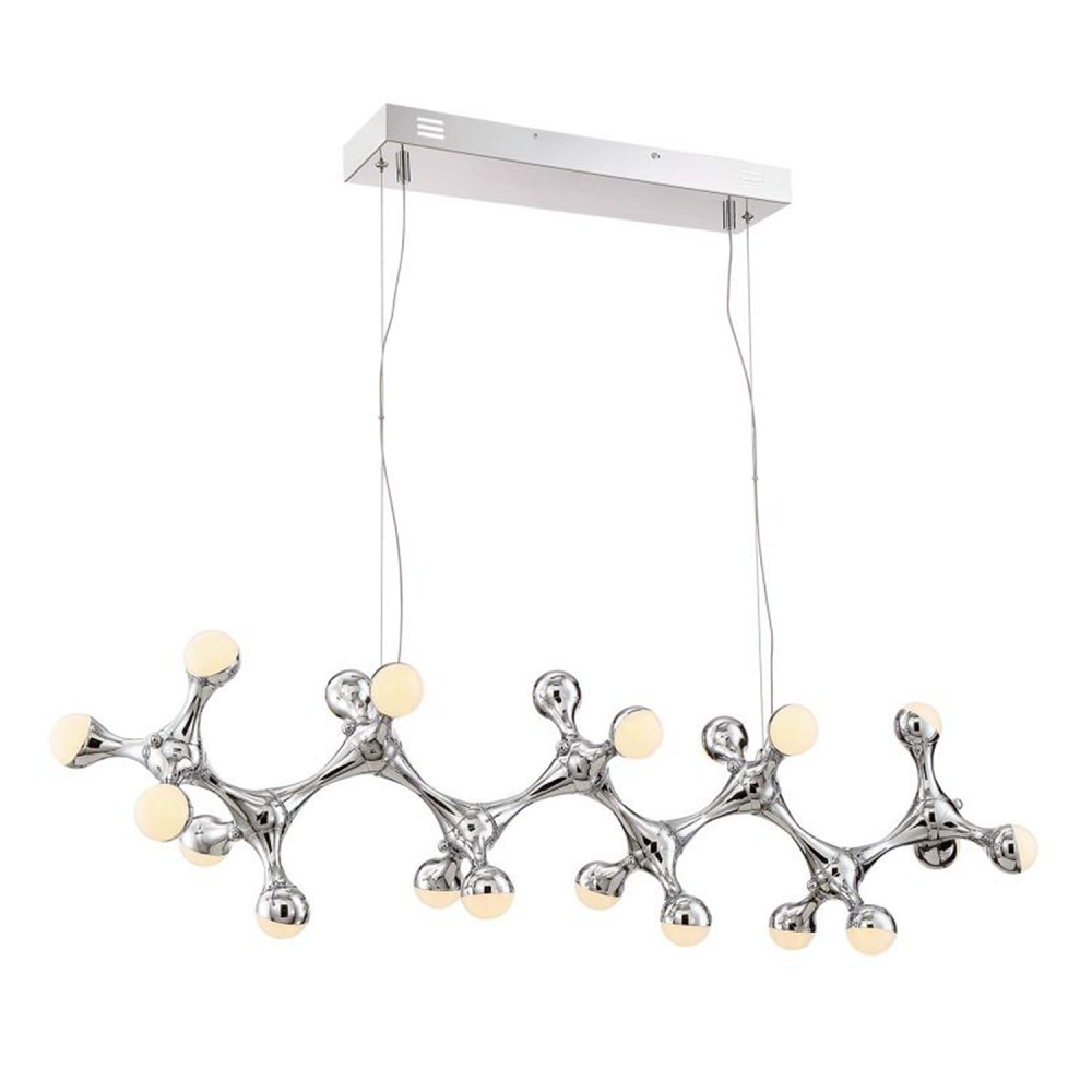 20-Light 45&#34; LED Abstract Linear Chandelier