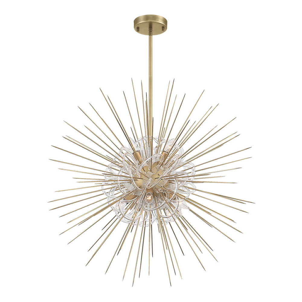 10-Light 36&#34; Decorative Sputnik Chandelier