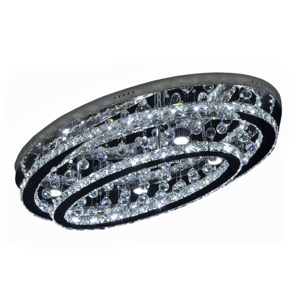 LED 22&#34; 2-Tier Oval Flush Mount