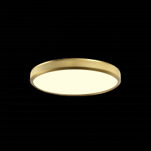 ZEEV Lighting FM11745-LED-12-AGB - 12" LED 3CCT Luxury Braided Knurl Aged Brass Ceiling Flush Mount Light