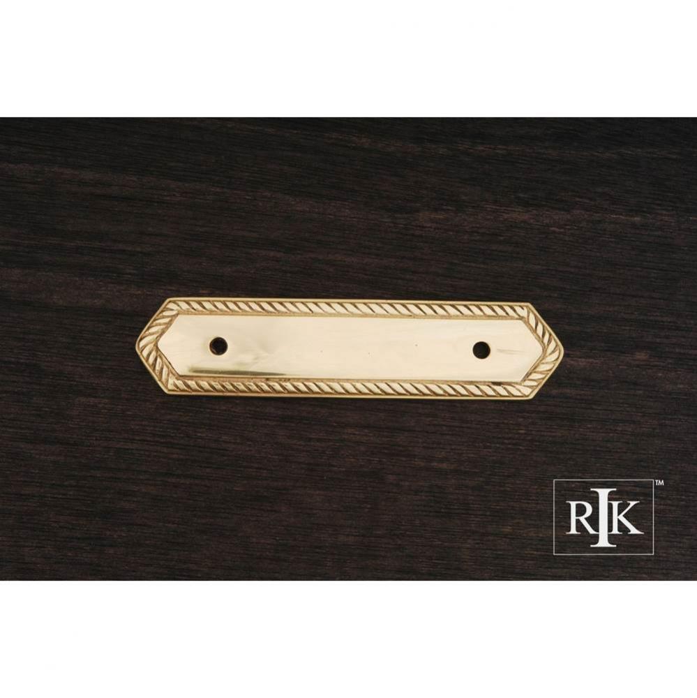 Rope Pull Backplate