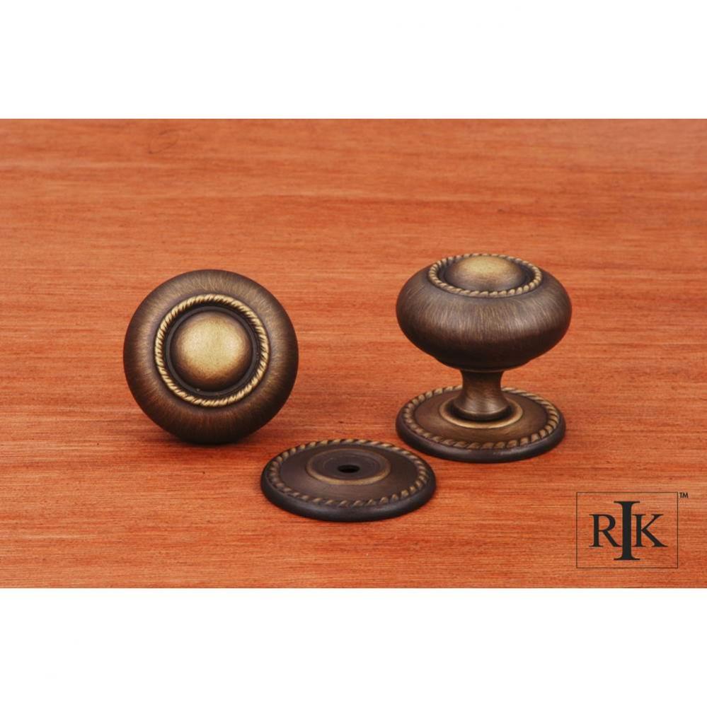 Large Rope Knob with Detachable Back Plate