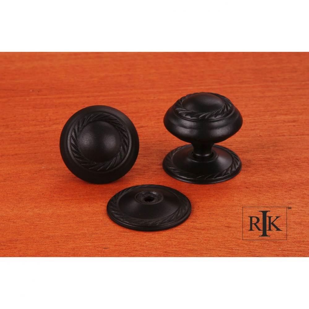 Large Rope Knob with Detachable Back Plate