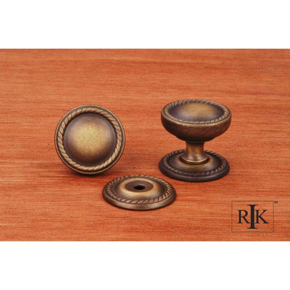 Flat Rope Knob with Detachable Back Plate