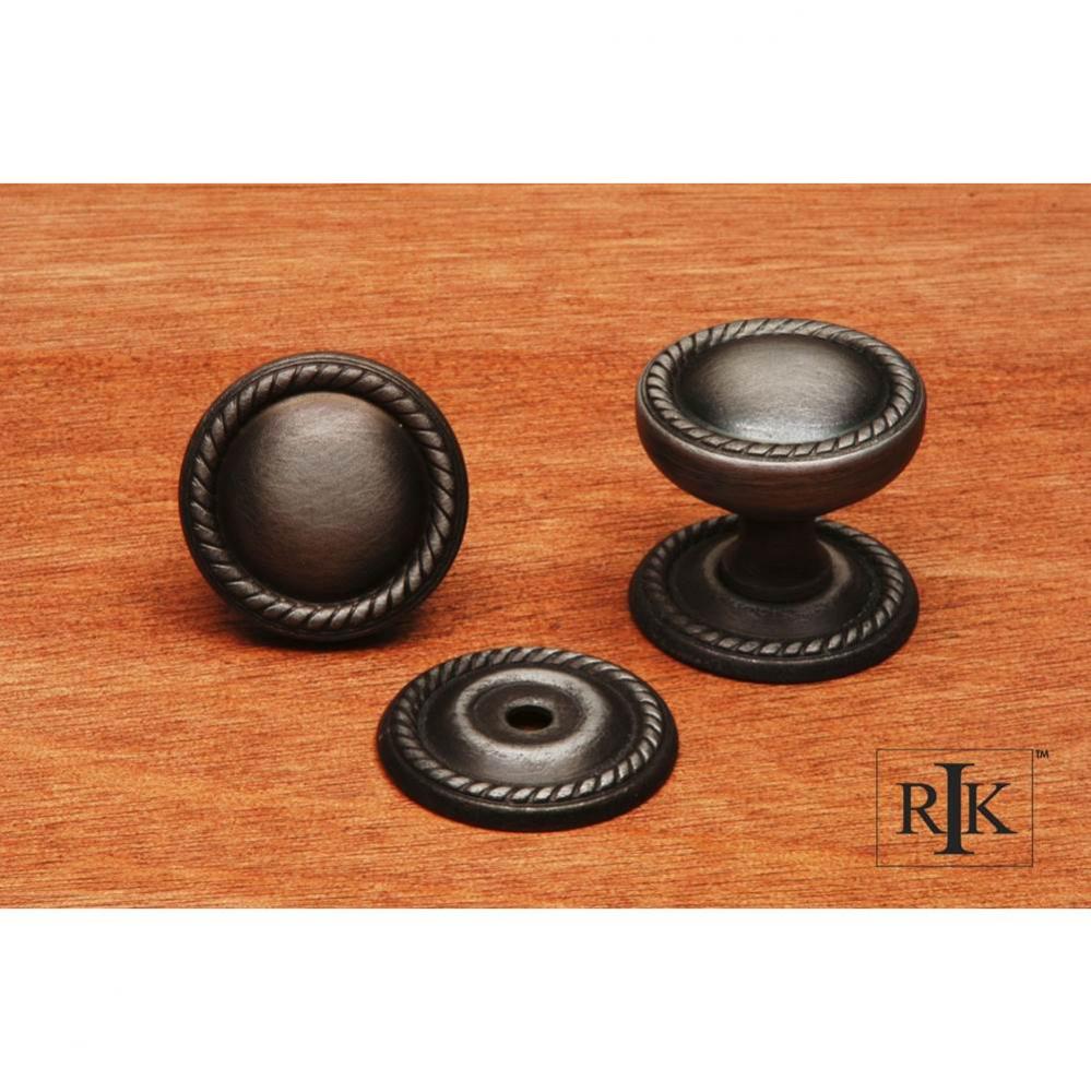 Flat Rope Knob with Detachable Back Plate