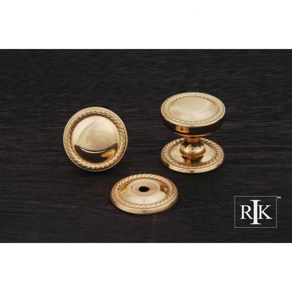 Flat Rope Knob with Detachable Back Plate
