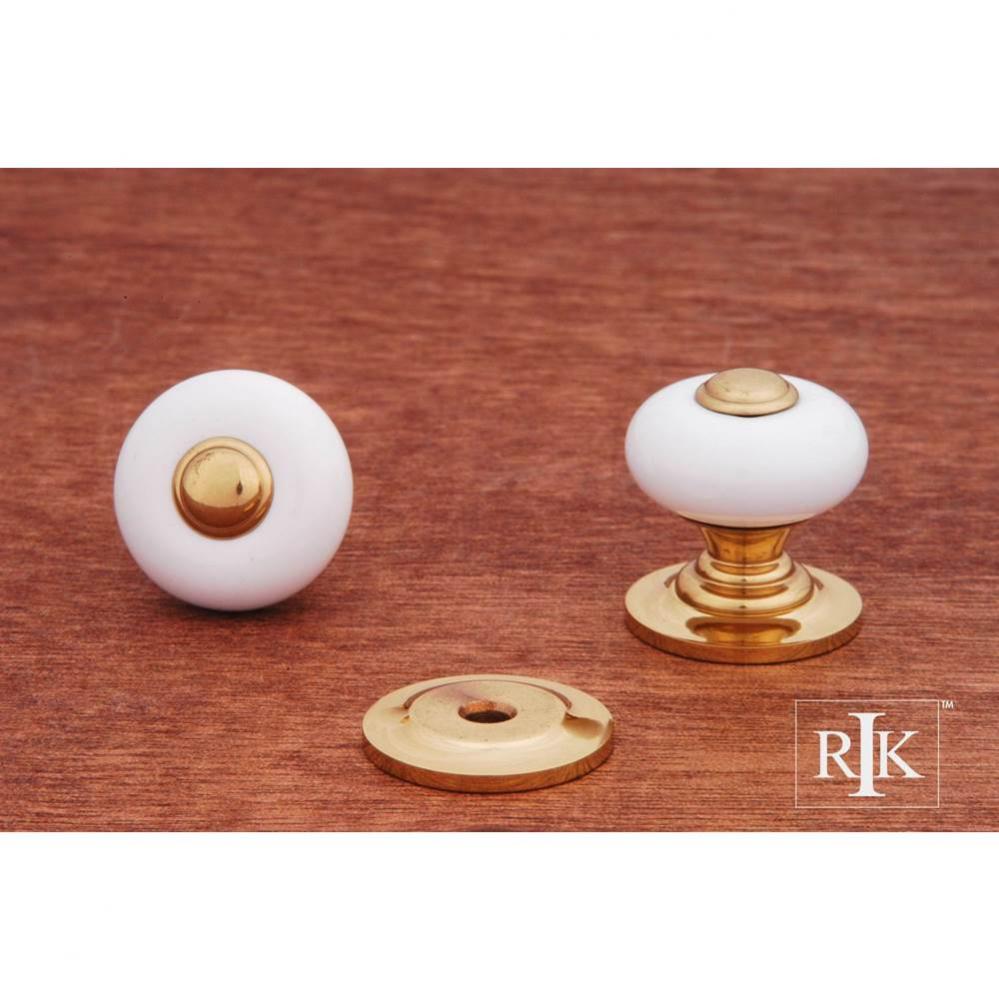 Small Porcelain Knob with Tip