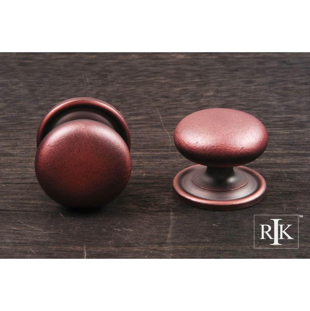 Large Solid Plain Knob with Backplate