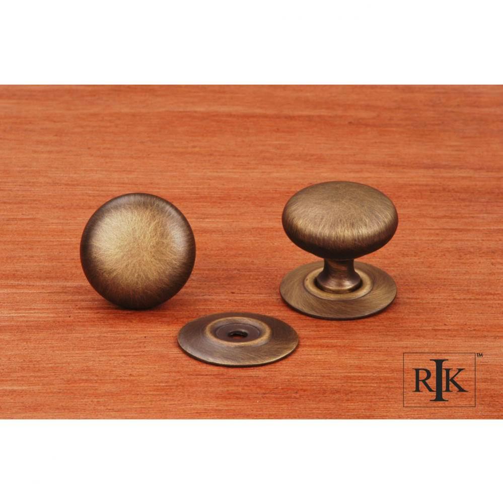 Small Plain Knob with Detachable Back Plate