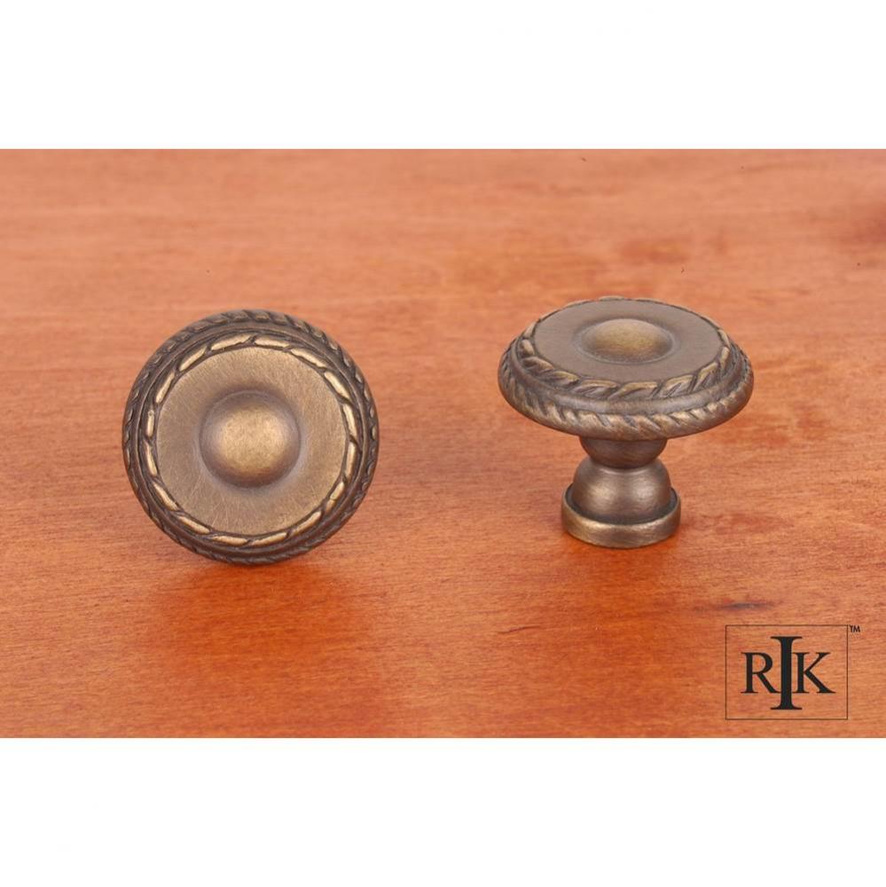 Small Double Roped Edge Knob