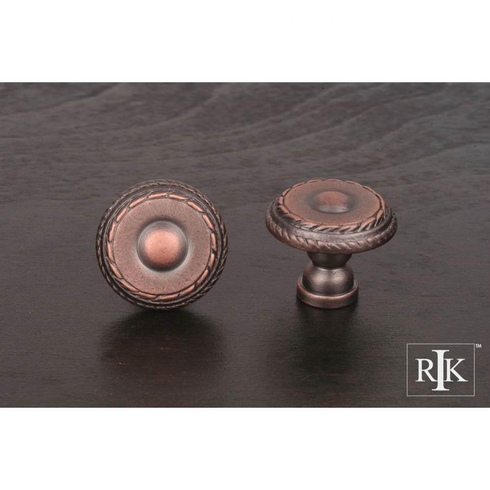 Small Double Roped Edge Knob