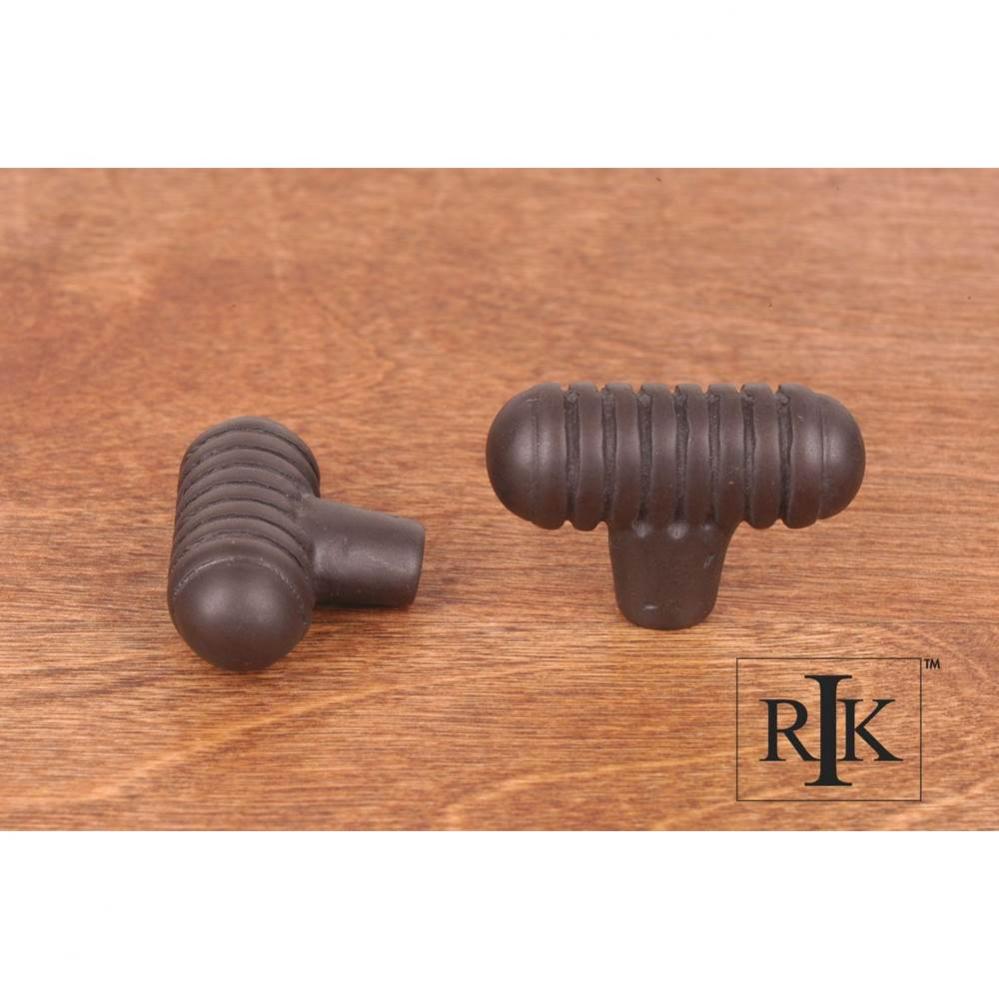 Distressed Small Ribbed Knob