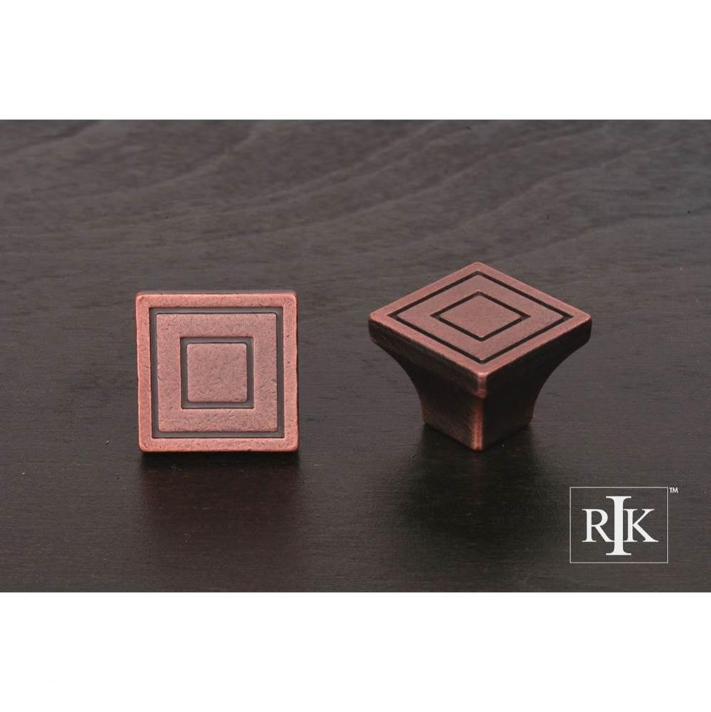 Large Contemporary Square Knob