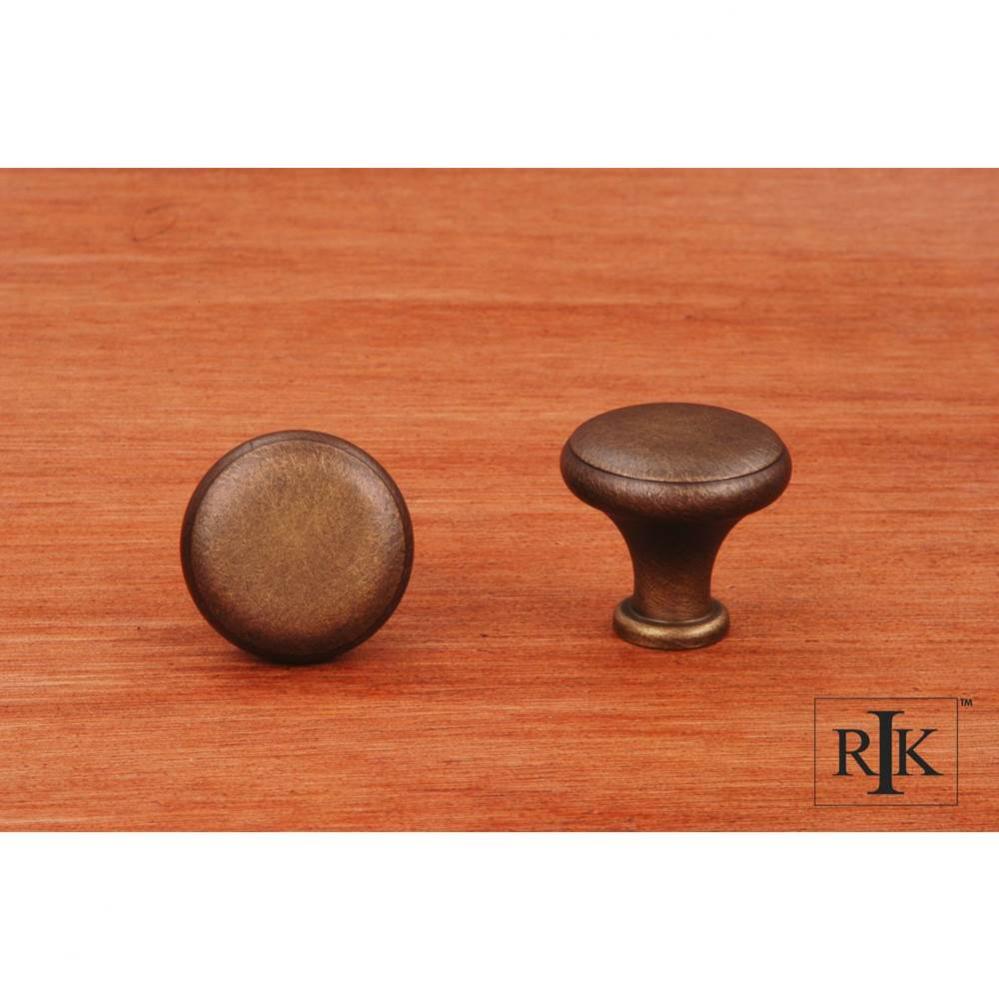 Solid Knob with Flat Edge