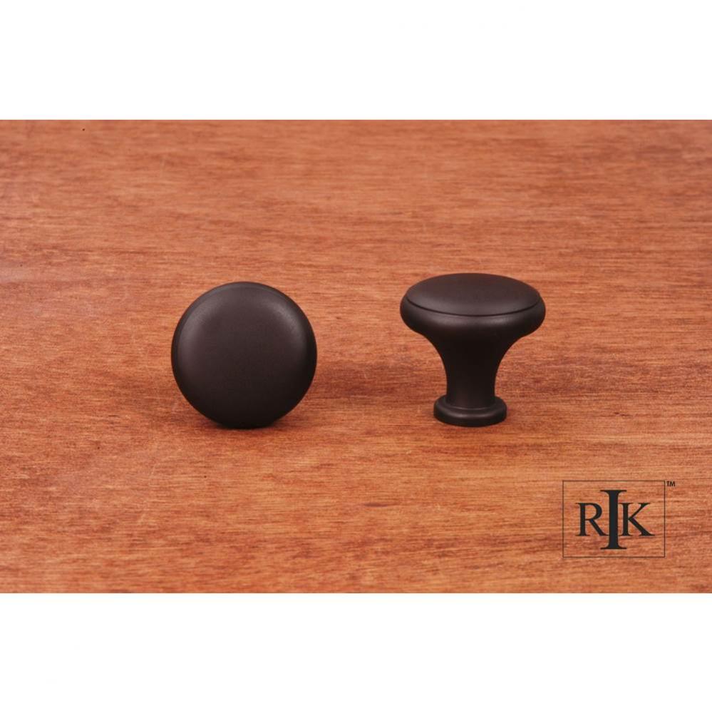 Solid Knob with Flat Edge