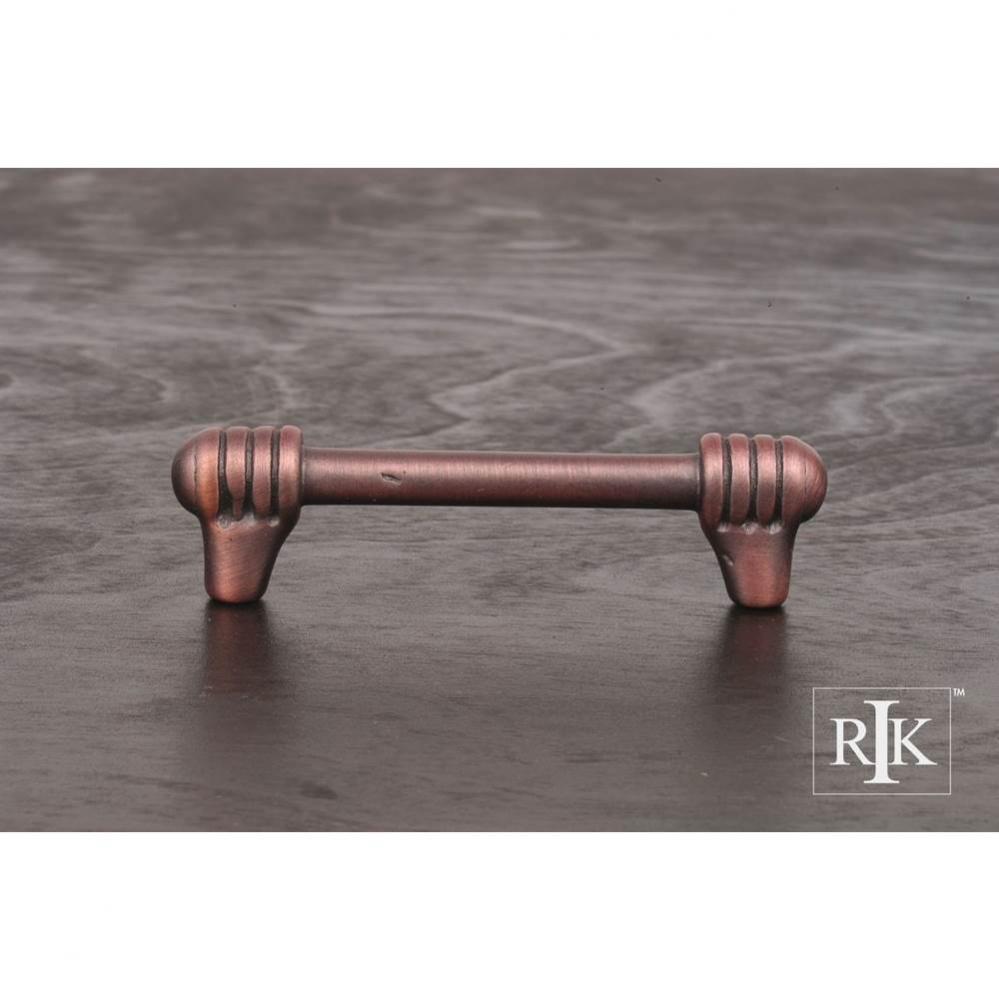 3 1/2&apos;&apos; c/c Distressed Rod with Swirl Ends Pull