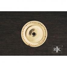 RK International BP 7822 - Beaded Single Hole Backplate